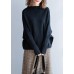 Women black knitted clothes o neck Batwing Sleeve trendy plus size fall knitwear