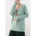 Winter fall green sweaters oversized v neck Sweater Blouse